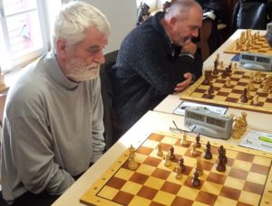 Lieferten einen spannenden Endkampf (v.l. Horst Lenger, Wolfgang Wohlgemuth)